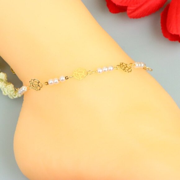 "Handmade Anklet – A Stylish Choice for Women, Thoughtful Gift Idea, EVCH1745 - Picture 9 of 10